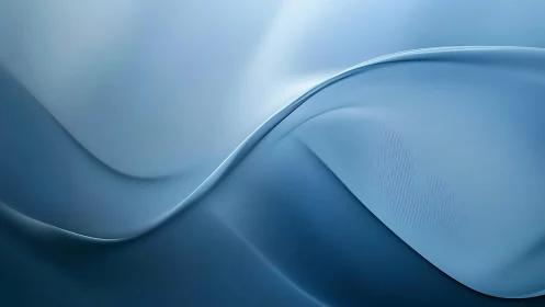 Silken blue waves drift across a minimal dreamscape. Period.