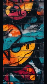 Neon brick fox grins through urban shadows and color storms.