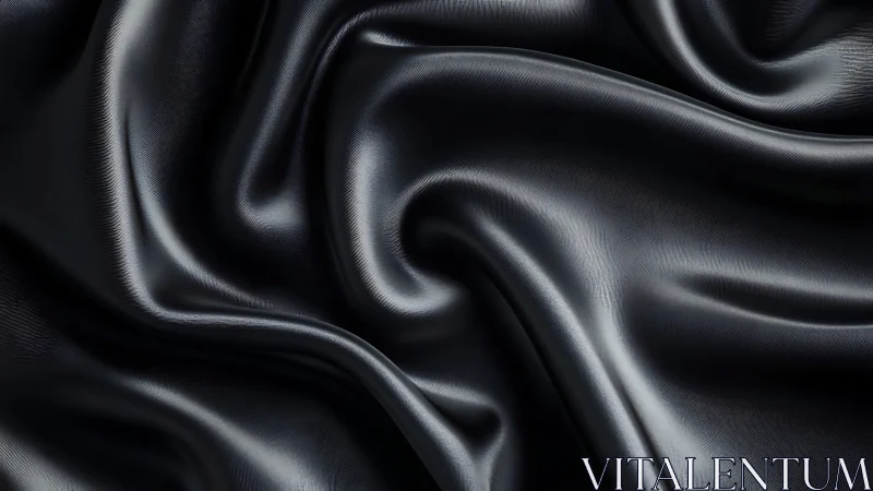 Luxe Shadow Dance: Silken Fabric Curves in Monochrome.