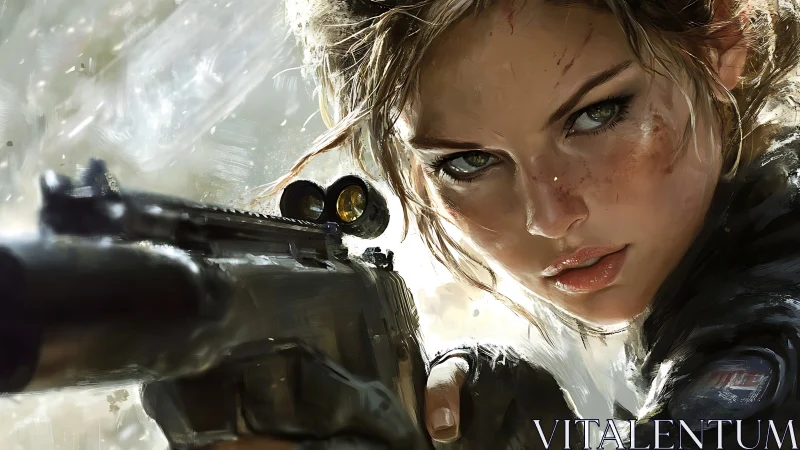 Fierce young sniper meets chaos with steady, unflinching focus