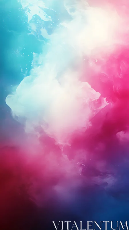 Tri-color volumetric nebula gradient with diffused light field