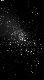 Dense star cluster scattered across deep black space.