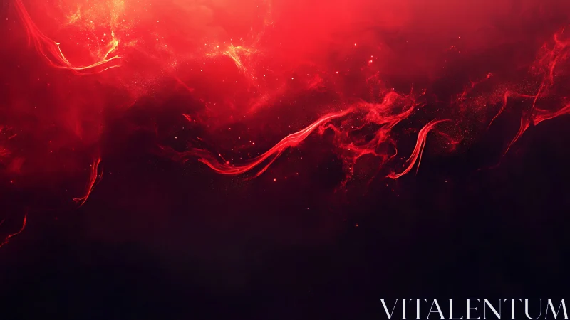 Crimson Tendrils Dance Through Void.