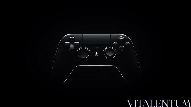 PlayStation wireless controller rendered against black background