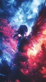 Bifurcated seraphic avatar in thermodynamic chroma vortex.