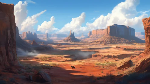 Digital rendering depicts expansive desert mesa landscape