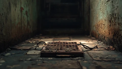 Rustmouth hatch waits in a narrow corridor of fading light.