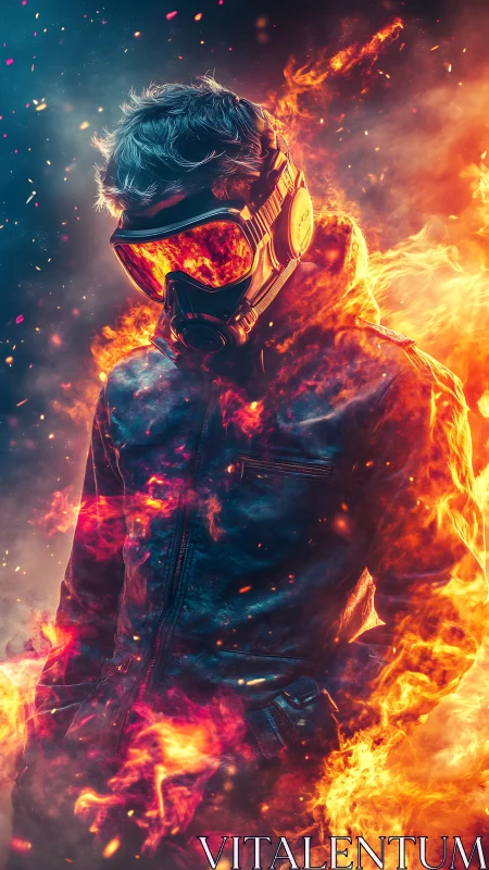 Flamewalker draped in embers and neon smoke stands unbroken.