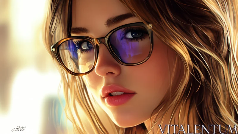 Glowing lenses catch quiet thoughts in hyperreal dusk light