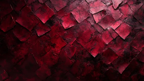 Crimson Shard Mosaic Breathing Under Low Ember Light.