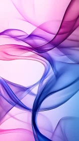 Gradient waveforms in flowing pink, purple, blue forms.