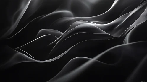 Soft silver waves of light flowing through gentle shadows.