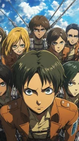 Young skybound heroes charge forward with fierce resolve.