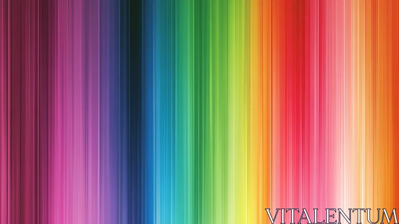 Vertical chromatic spectrum bands in abstract digital field.