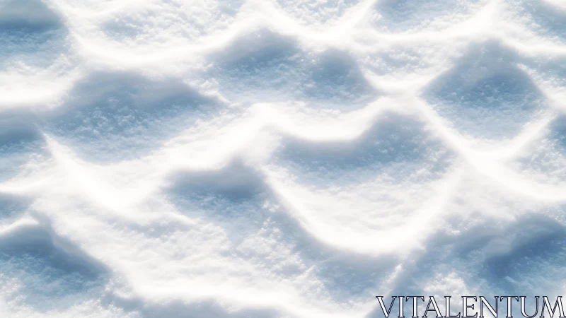 Sunlit fresh snow texture with soft shadows in a natural style.