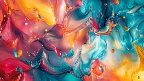 Color tides swirling in a joyful abstract daydream.