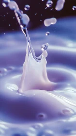 Gentle lavender splash caught in a dreamy frozen moment.