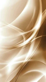 Soft beige abstract waves with smooth glossy curves.