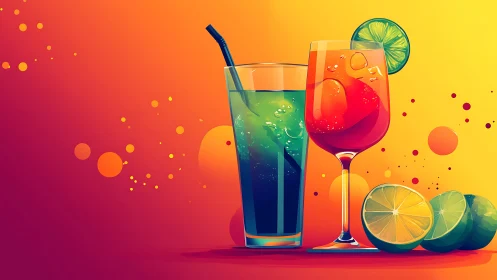 Tropical Elixirs Dance in Chromatic Bliss