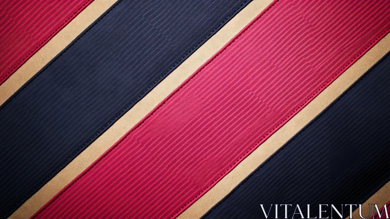 Regal diagonal stripes weave navy, crimson and muted gold.