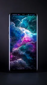 Neon Nebula Erupts: Abstract Cosmic Cloud Dance.