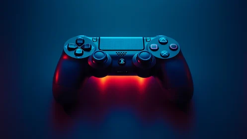 PlayStation 4 DualShock Controller with Chromatic Lighting and Volumetric Rendering
