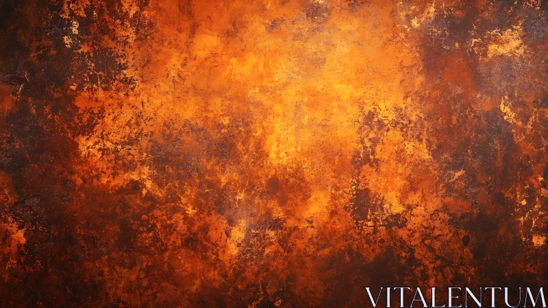 Inferno Texture: Molten Orange Fire Abstract Backdrop