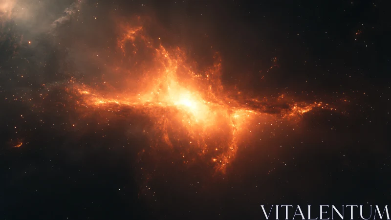 Gentle starfire bloom drifting through the quiet cosmos.