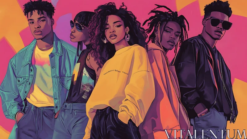 Neon swagger lines up as five cool silhouettes claim dusk