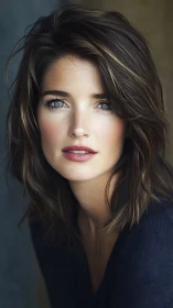 Photorealistic portrait with soft focus and natural rim light.