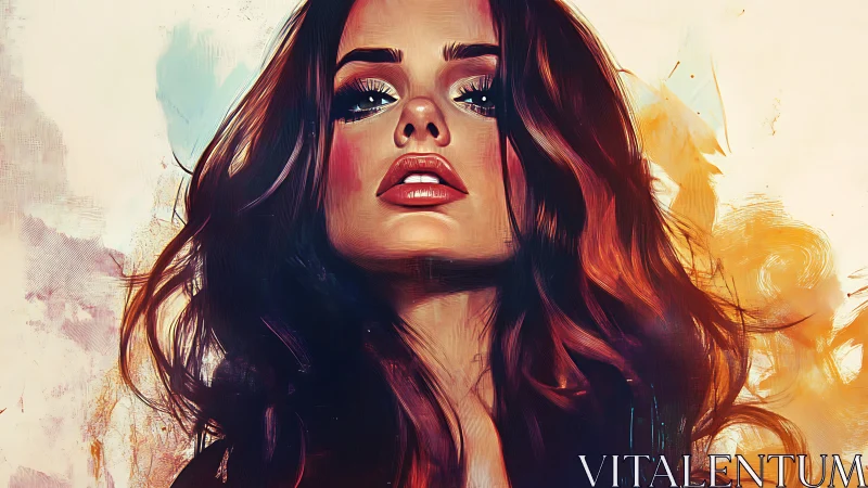 Crimson echoes rise as a digital muse stares down destiny