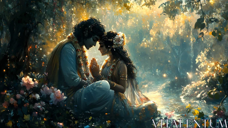Two Souls Converge Where Golden Light Ignites Romance