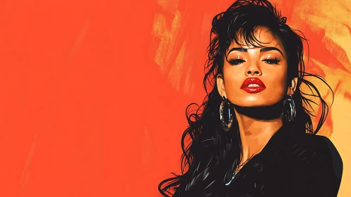 Bold digital portrait celebrates unapologetic feminine power