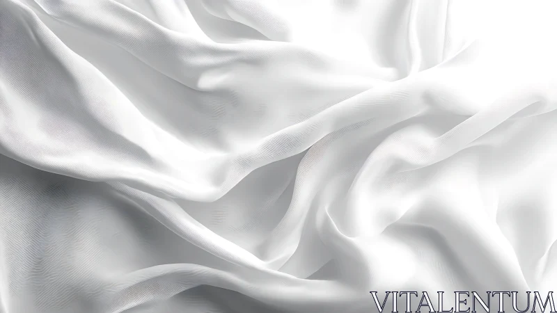 Cascading White Silk Dreams in Ethereal Motion.