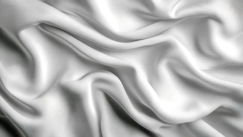 Specular white satin folds under soft directional lighting.