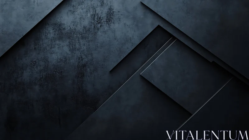 Dark geometric panels form layered abstract diagonal structure