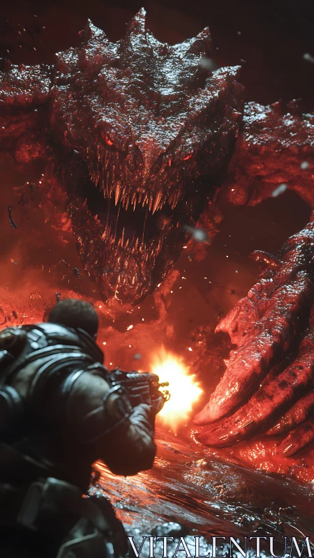 Ballistic engagement with luminescent infernal macro-organism.