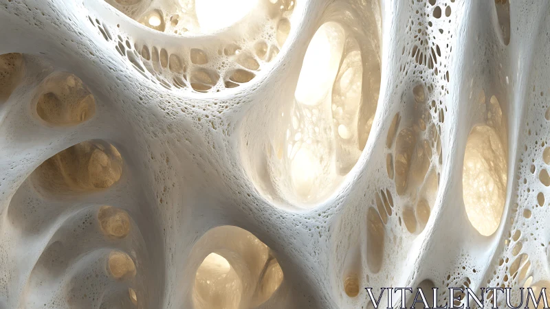 Honeycomb caverns breathe light through sculpted bone dreams