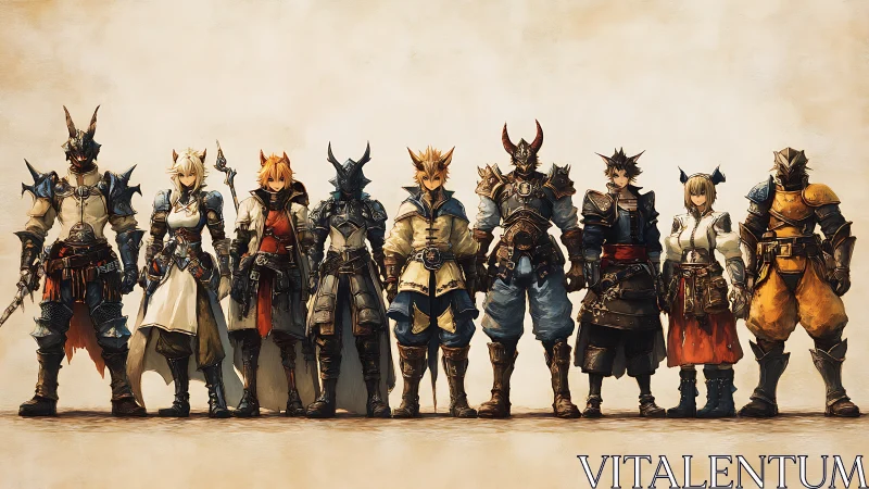 Guild of Ten Dawnbound Knights in storybook armor lineup.