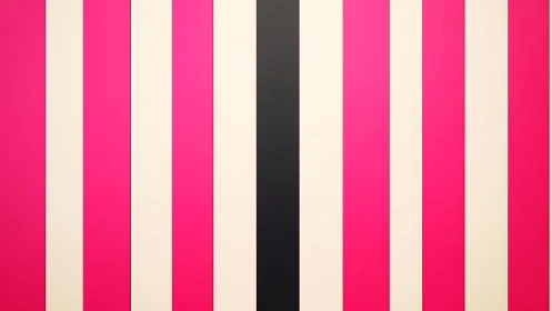 Playful pink and cream stripes welcome a bold dark accent