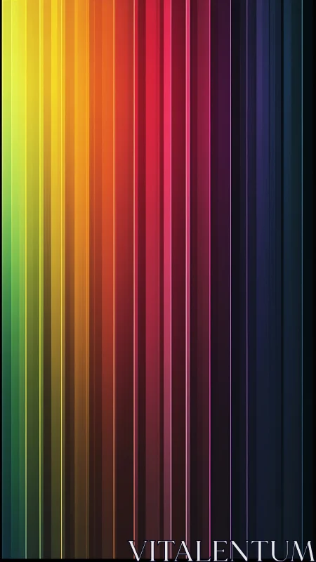Vertical neon spectrum lines create a vibrant modern gradient