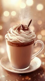 Cozy whipped cream hot chocolate invites a quiet, sweet pause