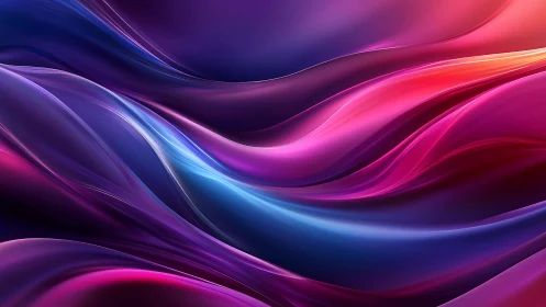 Spectral fluid dynamics of luminous multicolor ribbon surfaces.