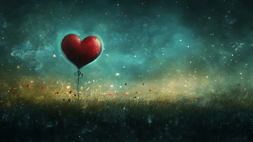 Heart Blooms in Twilight: A Love Letter to Hope.