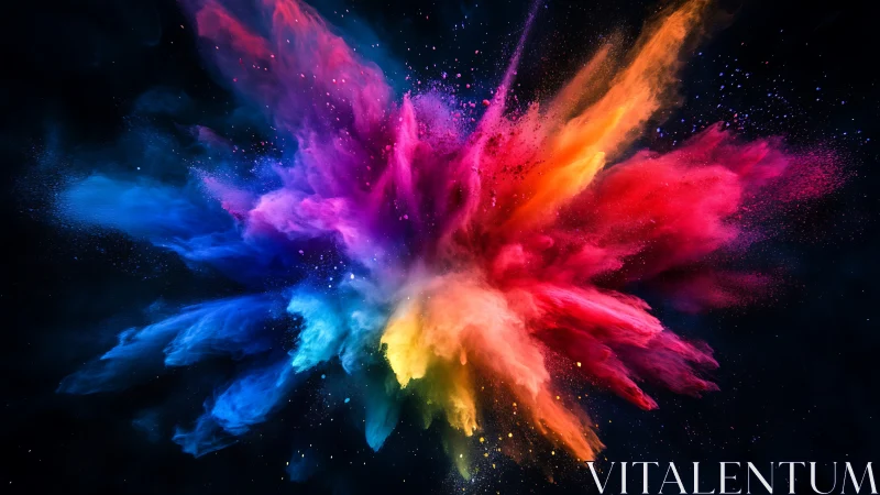 High-speed pigment explosion captures chromatic energy burst