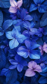 Stratified Hydrangea Bloom Configuration with Chromatic Gradient Modulation.