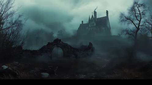 Fog curls around the forsaken hill manor like whispered ghosts