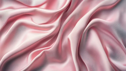 Soft Pink Fabric Texture With Sculpted Folds