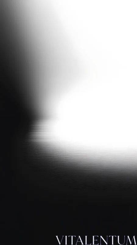 High contrast radial gradient with banded light bloom transition