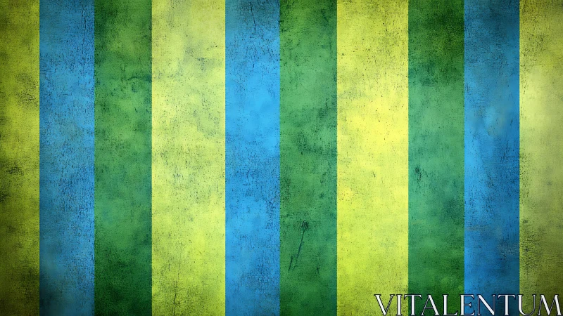 Sunwashed grunge stripes in seaside blues and meadow greens.